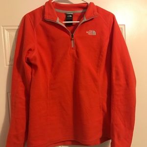 North Face Pullover Red/Orange color