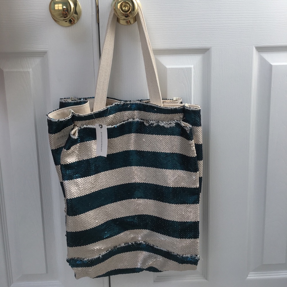 Anthropologie sequin tote