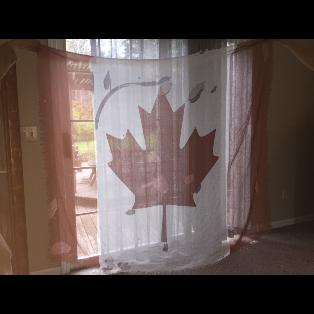 Free People Canadian Flag Scarf
