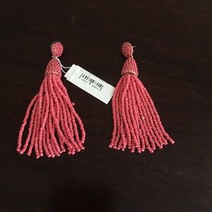 Tassel Earrings - Coral