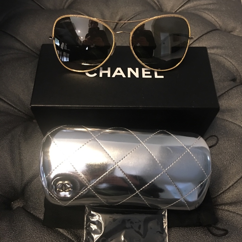 Chanel Pilot Sunglasses - Picture 1 of 8