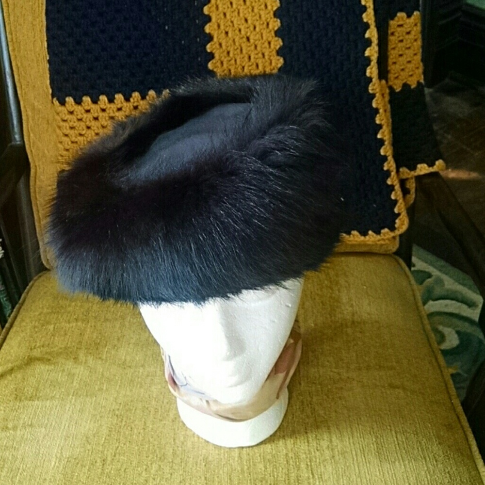 Vintage 1950's Brentshire mink hat