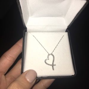 Zales Heart Diamond Necklace
