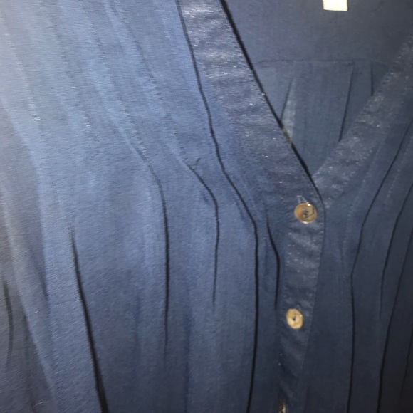 Blue pleated tunic - Picture 2 of 2