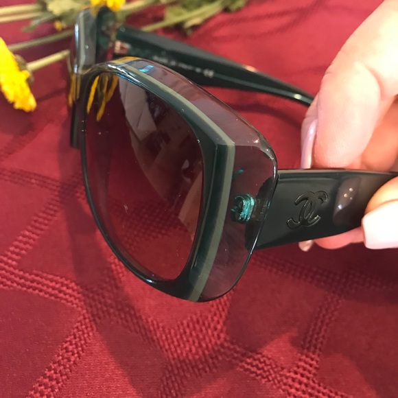 Chanel sunglasses army green main image 6