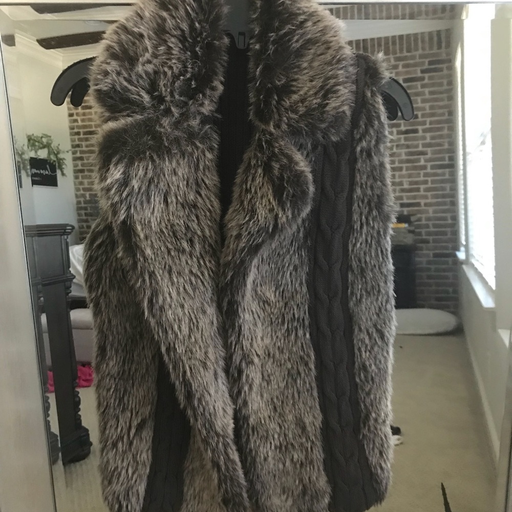 Faux fur vest