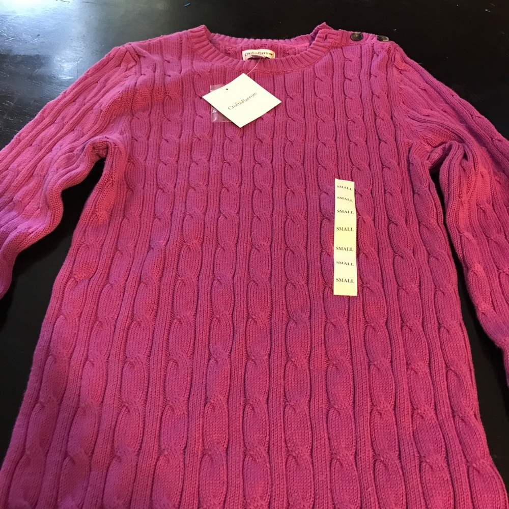 NWT Croft & Barrow Small Cotton Sweater 🌟