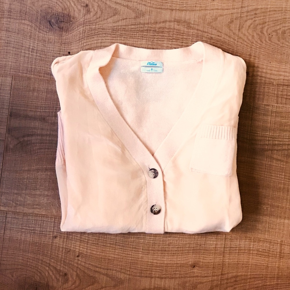 Madewell silk and merino wool cardigan