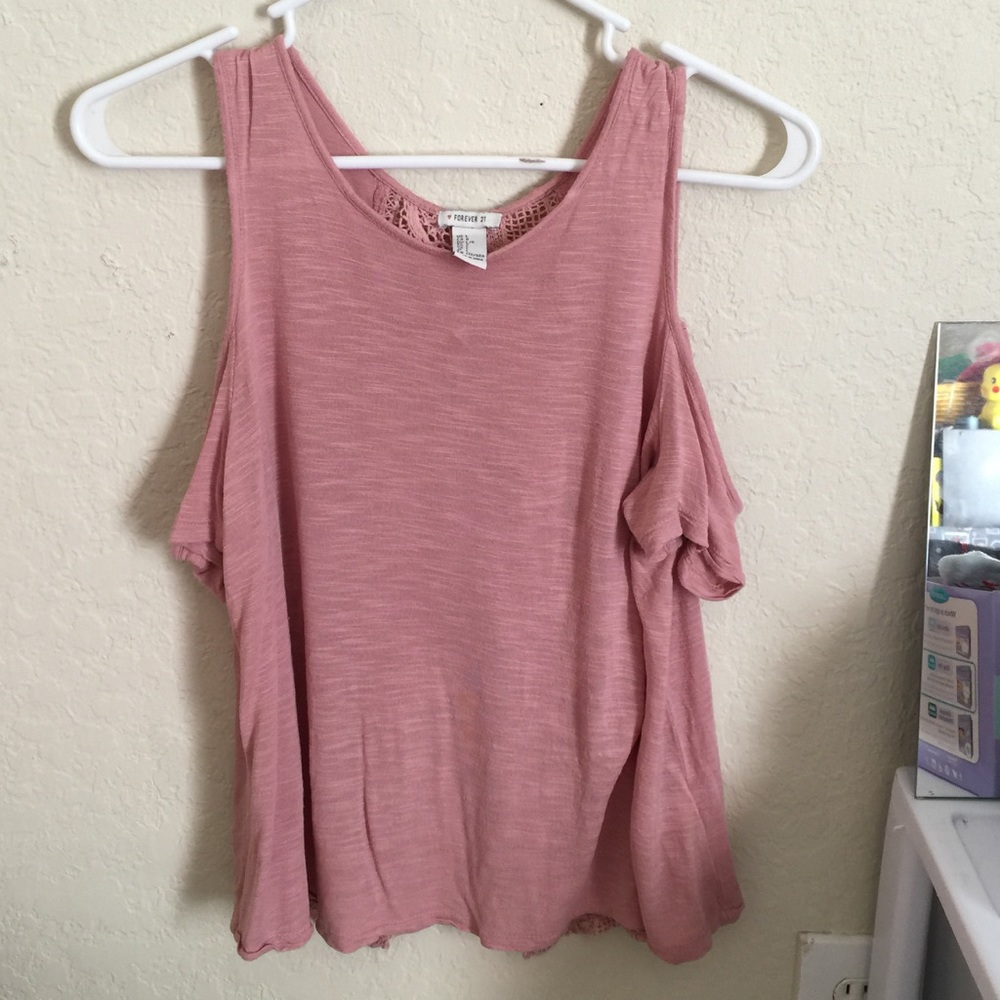 New cold shoulder open back top!