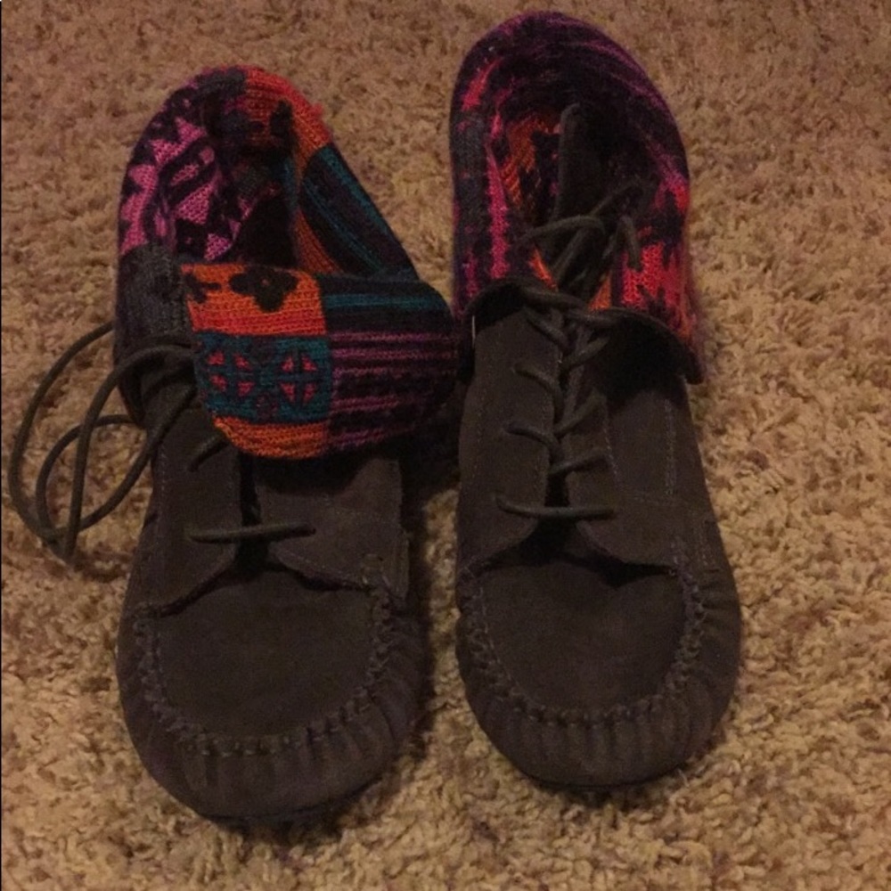 American Rag Grey Moccassins