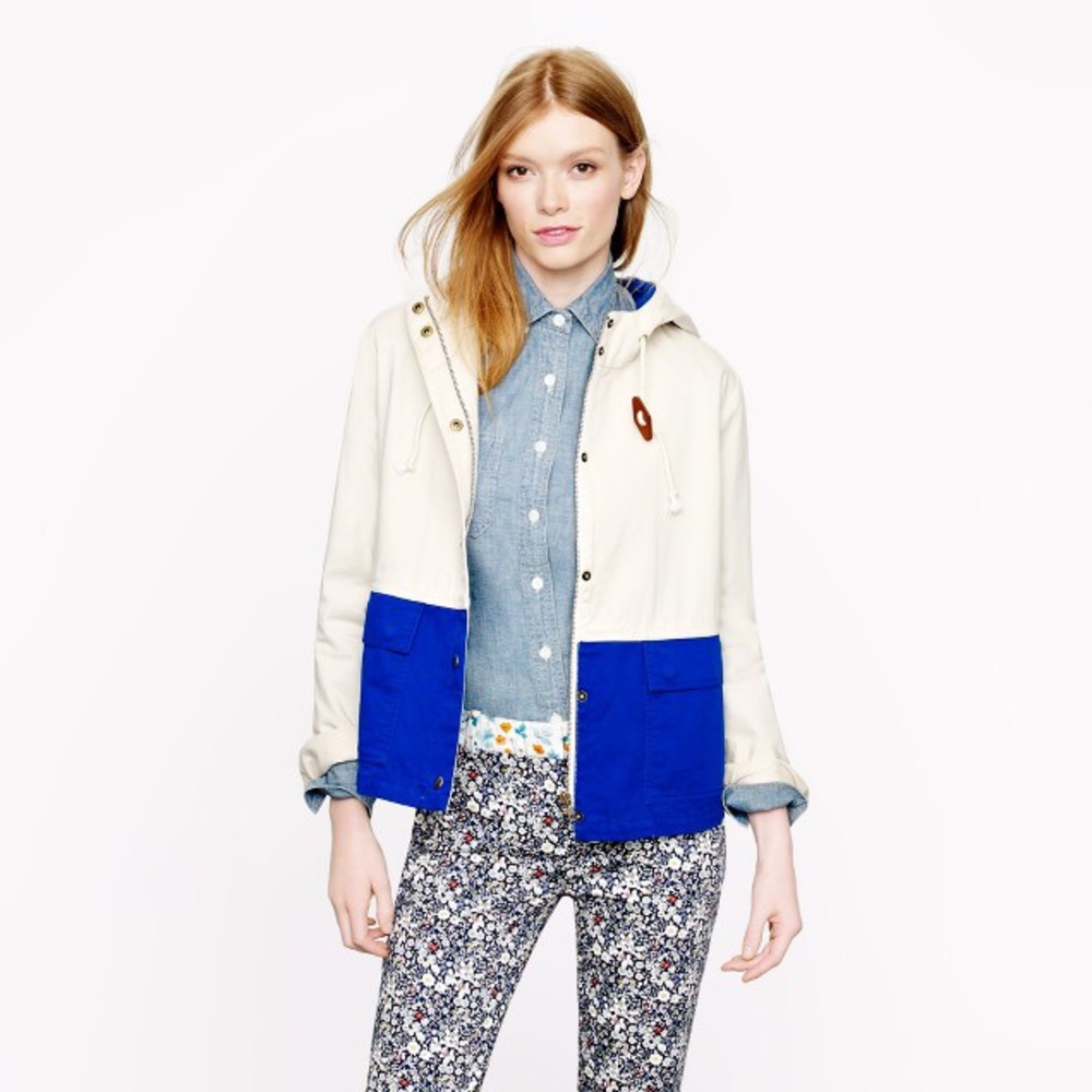 EUC J.Crew Colorblock Sailor Jacket - XXS