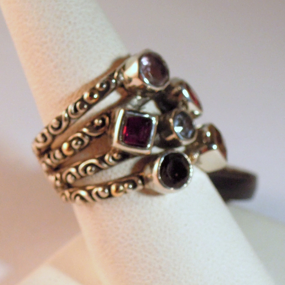 NWT BALI COUTURE SIZE 7 STACK RING - Picture 2 of 3
