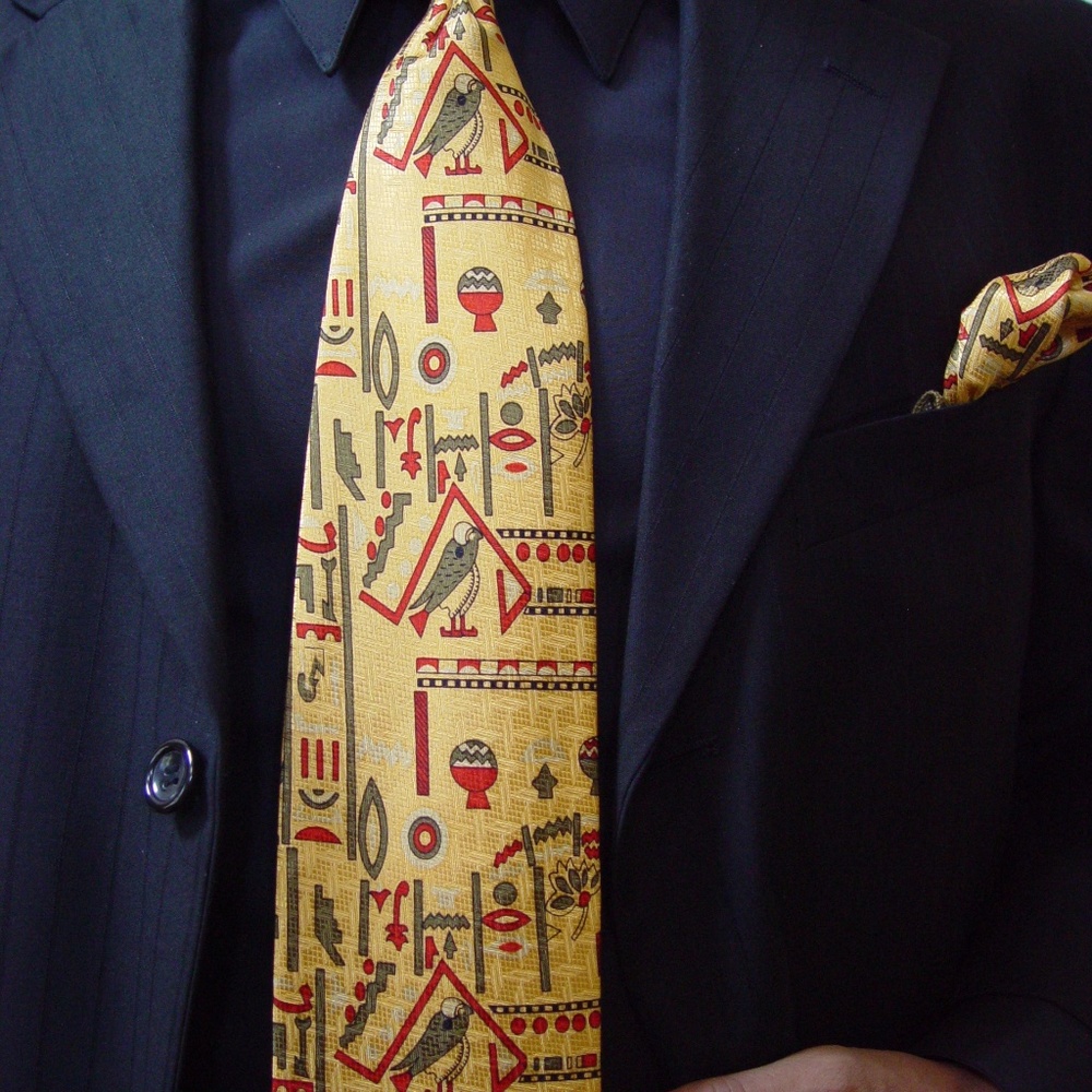 100% Silk Tie - Symbolic By Designed By Don