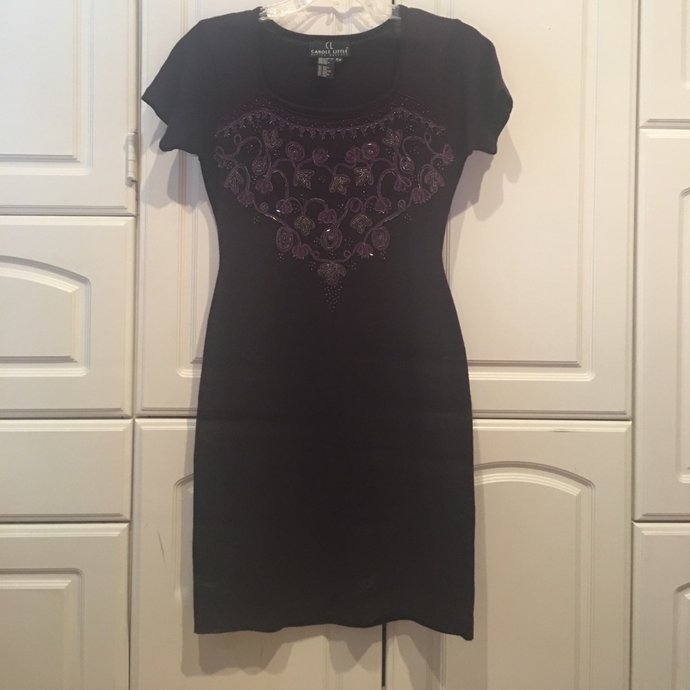 Beaded sweater dress