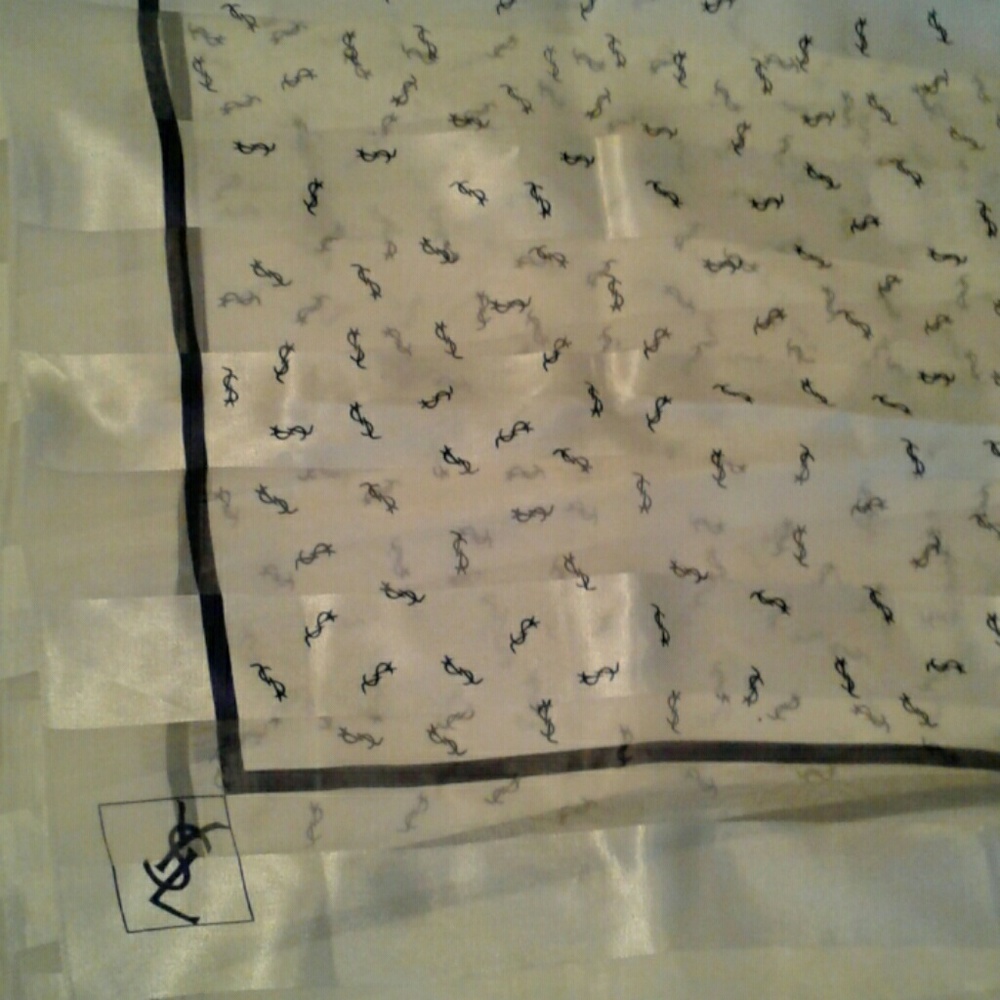 Yves Saint Laurent silk scarf