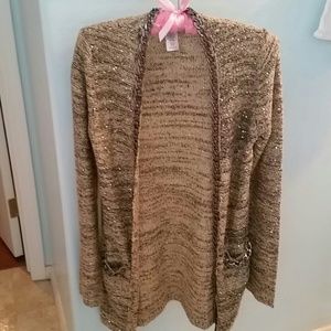 Avon Mark Chain Link sequined sweater