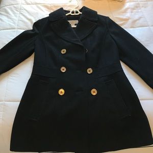 Michael Kors Pea Coat in Black