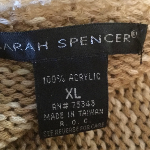 Sarah Spencer 2pc taupe/tan sweater set XL - Picture 4 of 4