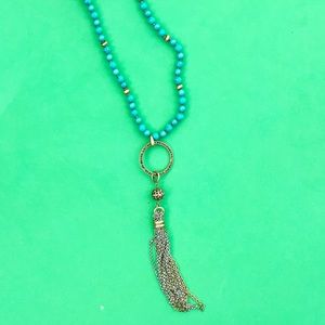 Lucky Brand turquoise bead necklace