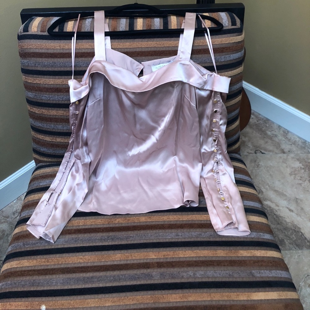 Intermix button sleeve top