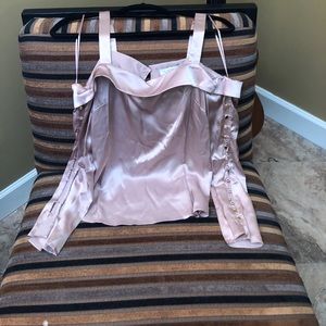 Intermix button sleeve top