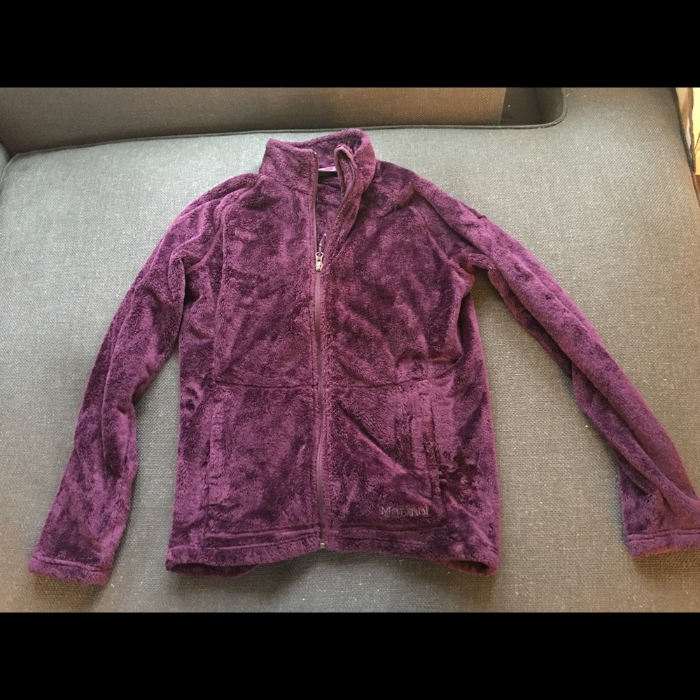 Women's Marmot Fleece Jacket/Zip Up Sweater. Large