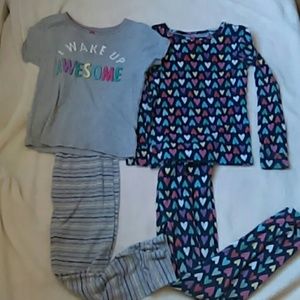 Set of 2 girls pajamas