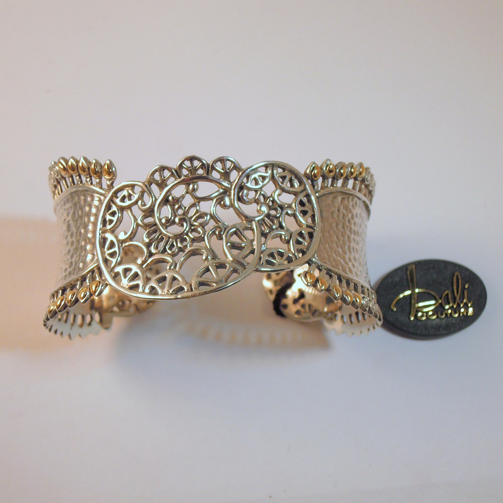 NWT BALI COUTURE STERLING SILVER/18K  CUFF