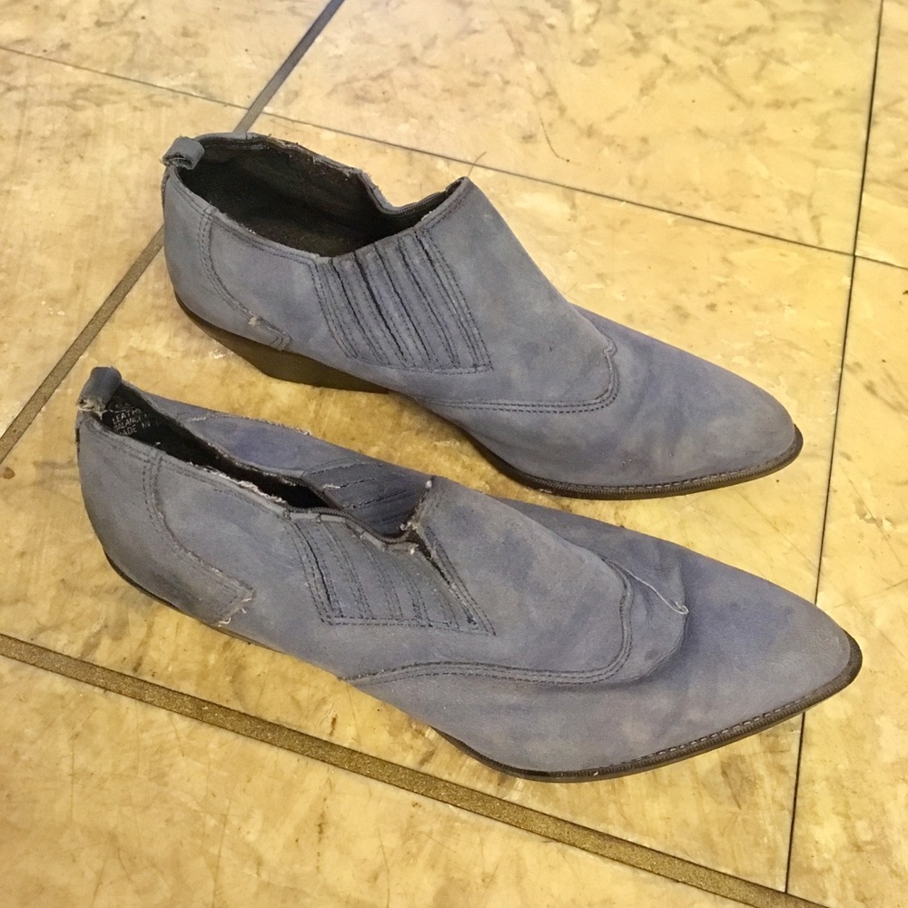 Vintage suede ankle boots