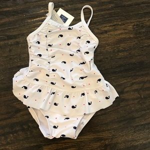 NWT Janie & Jack Whale Print Swimsuit 12-18 mos