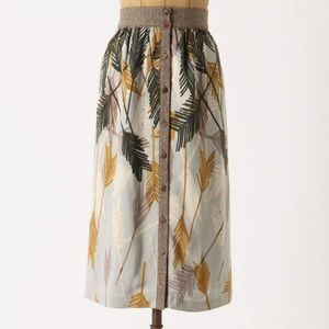 Anthropologie Edme & Esyllte Midi Skirt
