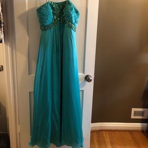 Teal Gown Size 10