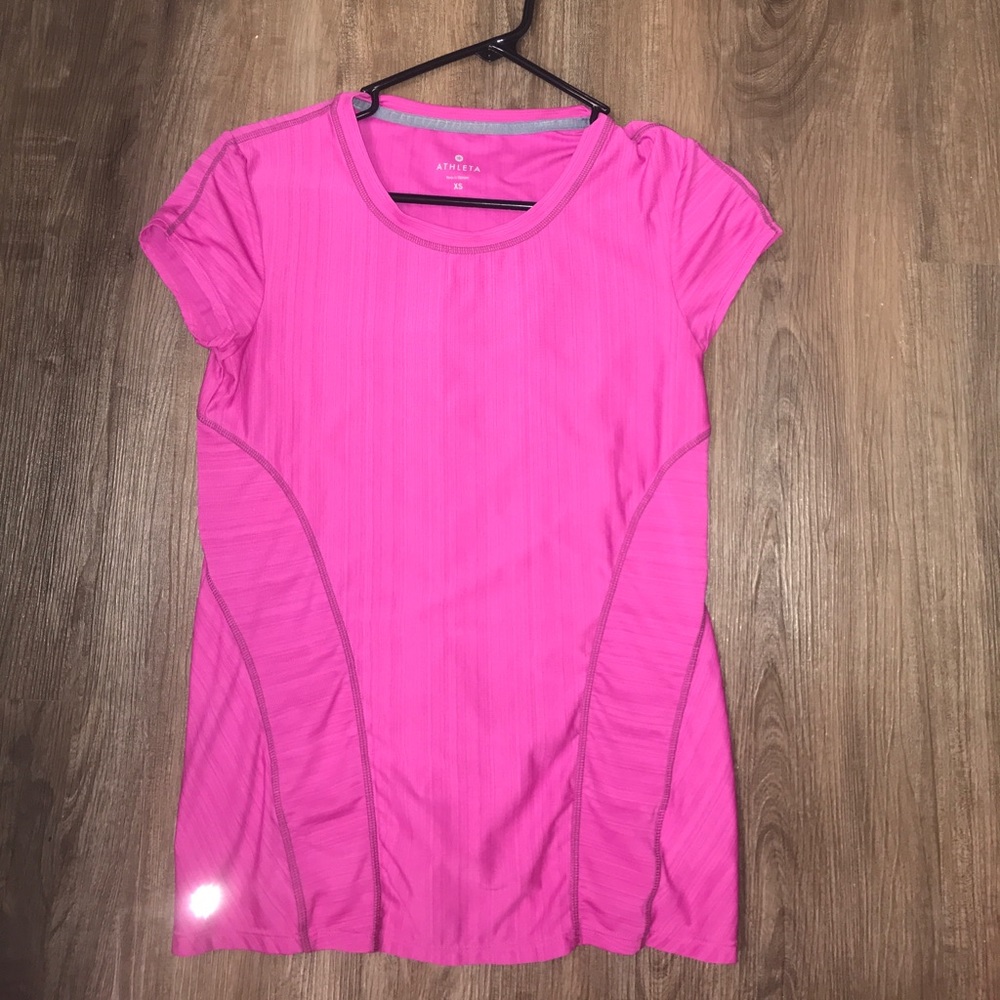 Athleta shirt pink xs
