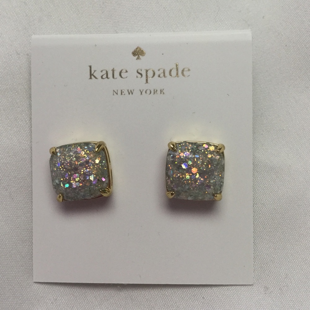 New! Kate Spade Opal Glitter Stud Earrings