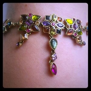 Jewel toned necklace