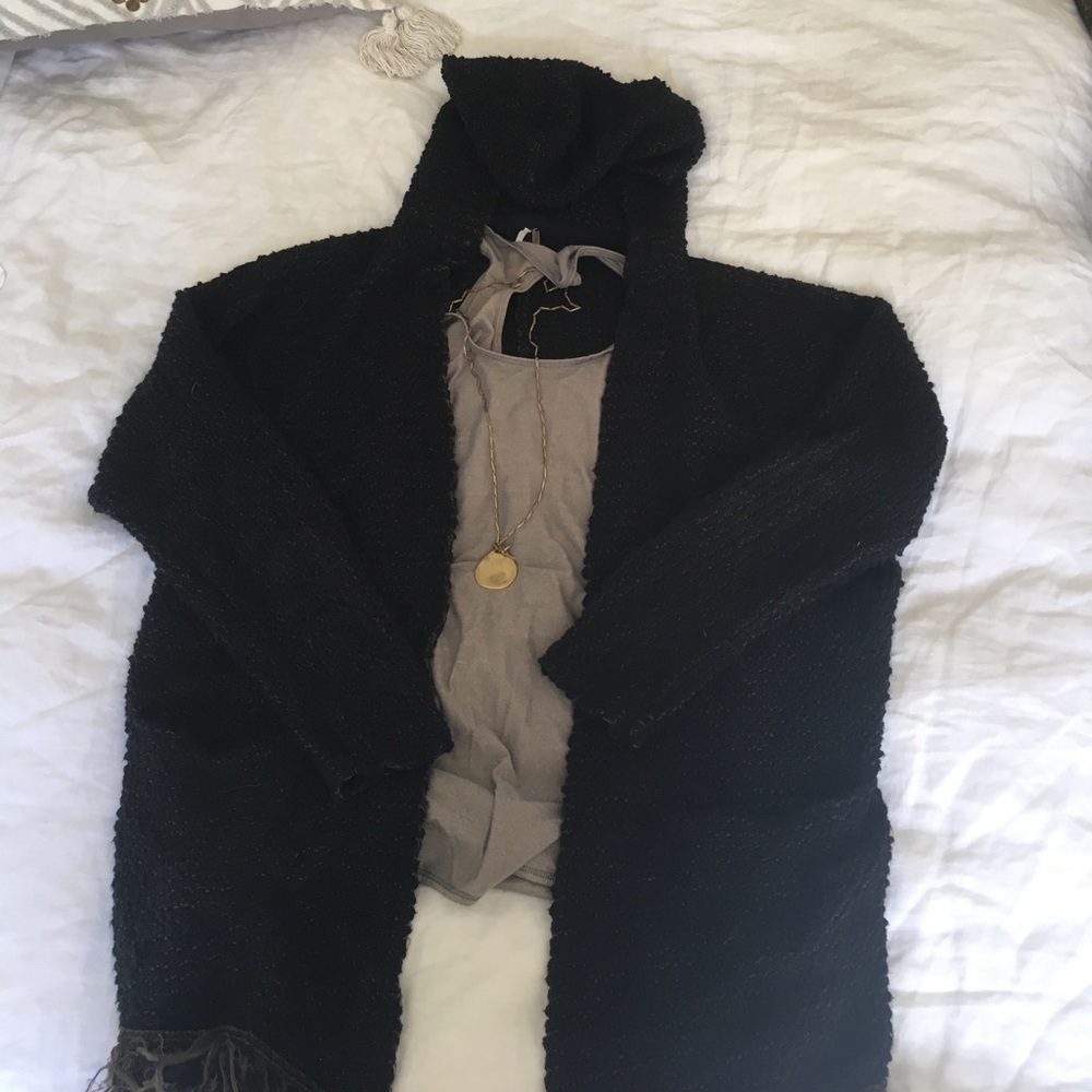 Free People Hooded Cardigan