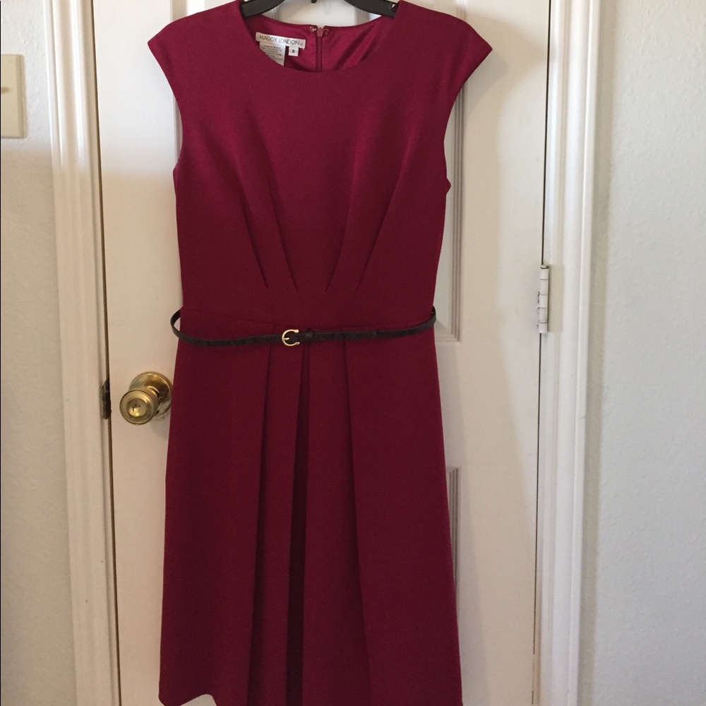 Burgundy Sleeveless Dress