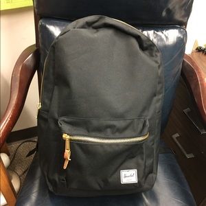 Hershel Black Canvas Backpack NWOT