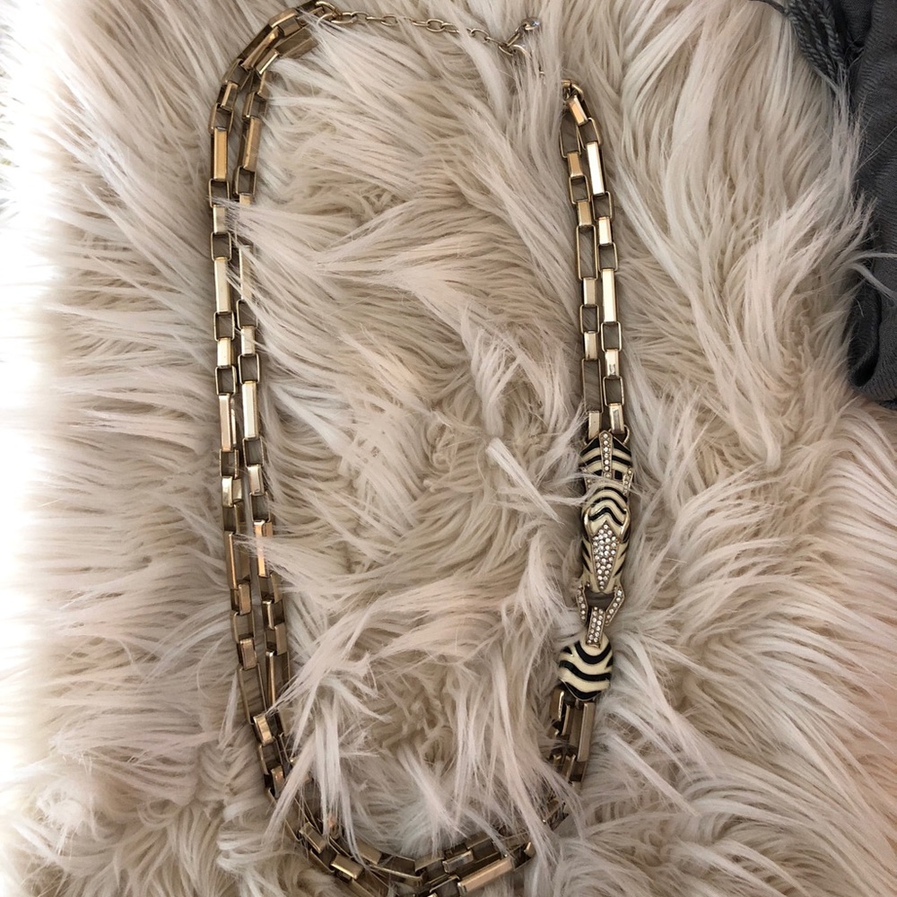 Zebra necklace