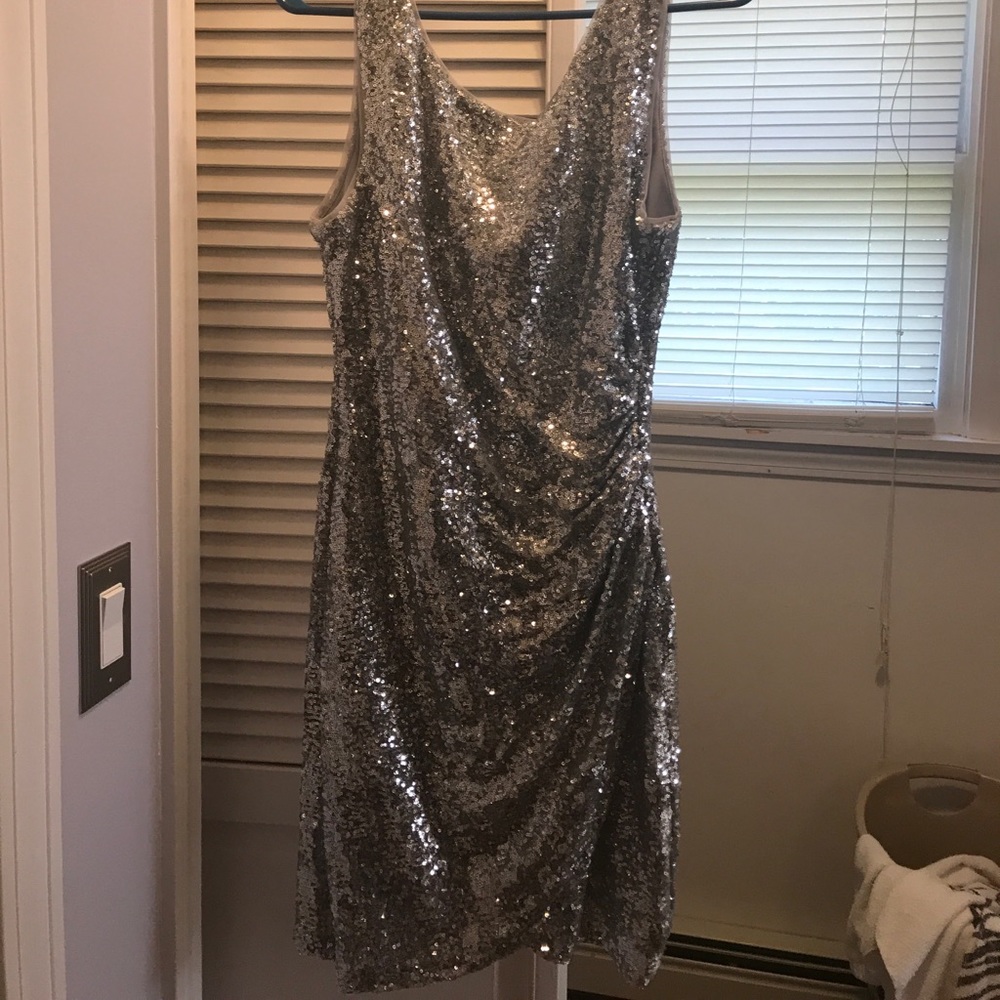 Silver sequence dress