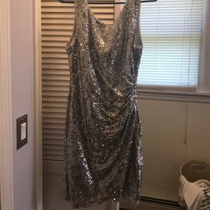 Silver sequence dress