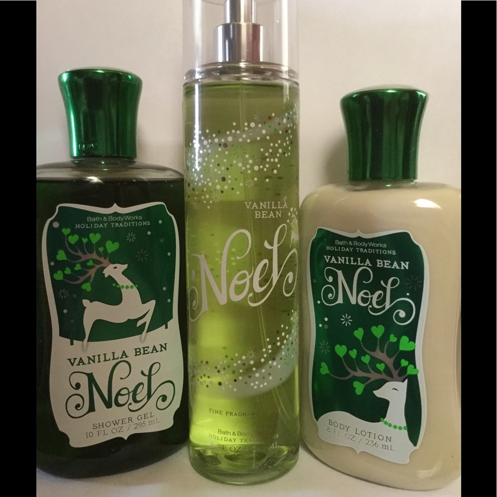 New! Vanilla Bean Noel Bath Set B&BW