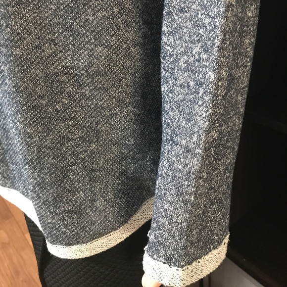 Navy Blue Speckled Choker Sweater - Picture 7 of 8