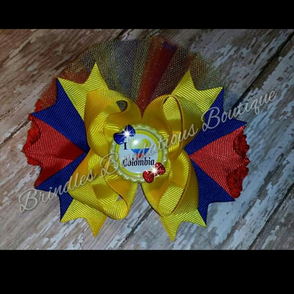 Custom hair bow on headband