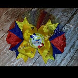 Custom hair bow on headband