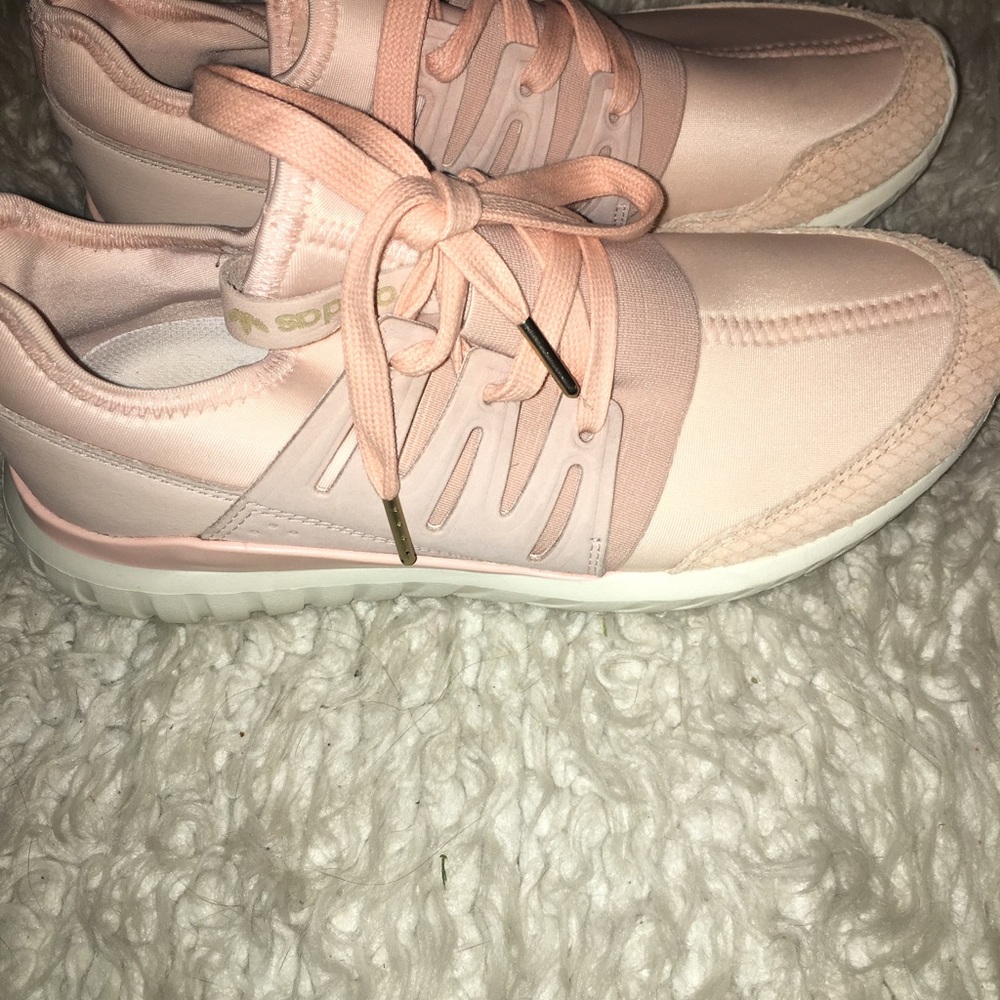 Blush pink adidas