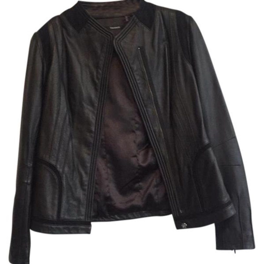 Tahari Leather Jacket in Women