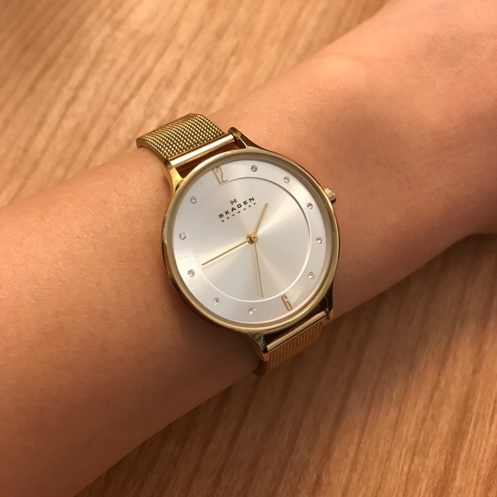 Gold Skagen Watch