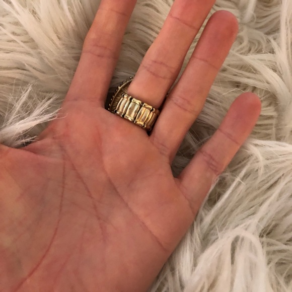 Gold and turquoise ring - Picture 3 of 3