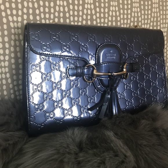 🚫⛔️SOLD⛔️🚫Gucci Emily guccissima metallic bag - Picture 3 of 8